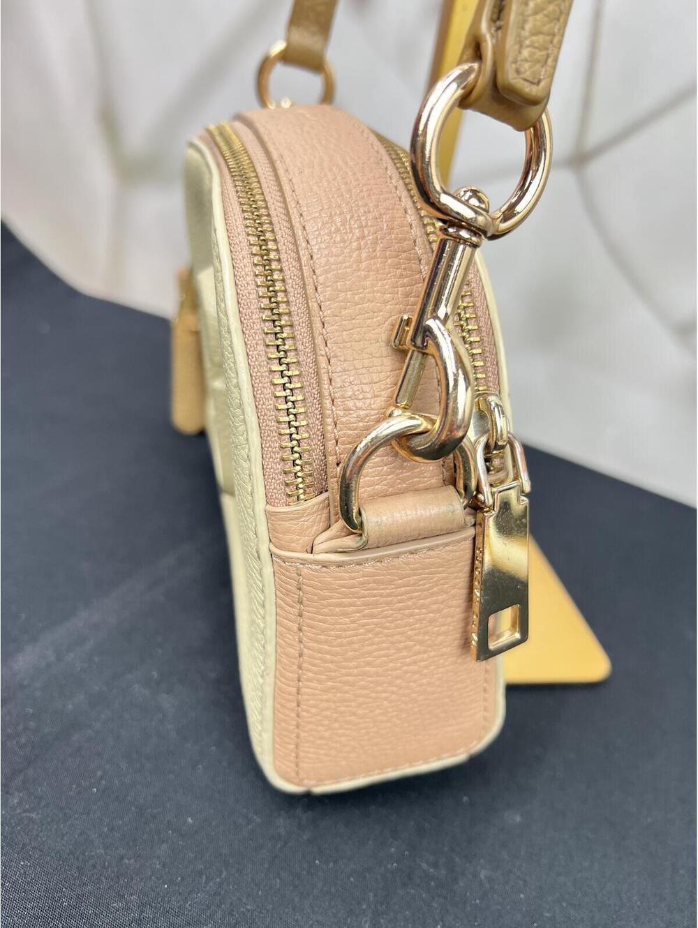Marc Jacobs Cream and Tan-pink Pebbled Leather crossbody bag - Picture 6 of 9